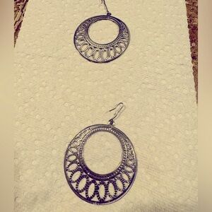 Large Sterling Silver Earrings